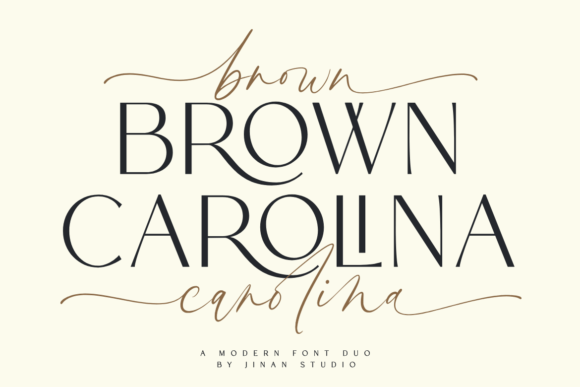 Brown Carolina Duo: A Font Pairing for Modern Brands
