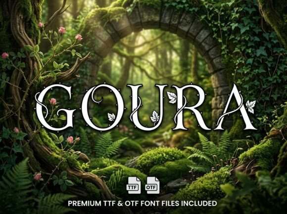 Goura: The Decorative Display Typeface That Commands Attention