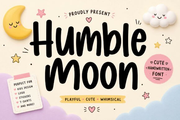 Humble Moon: A Bold Handwritten Font for Modern Creators