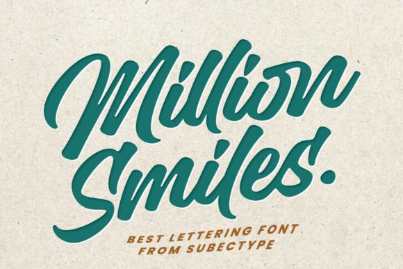 Million Smiles: A Bold Script Font for Modern Brands