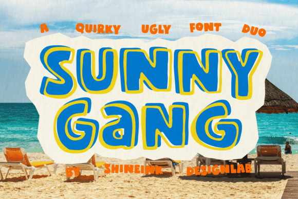 Sunny Gang: The Quirky, Bold Font for Instant Summer Vibes